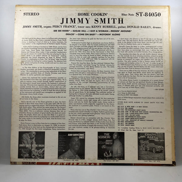 Jimmy Smith – Home Cookin' LP USED Vinyl VG+/VG