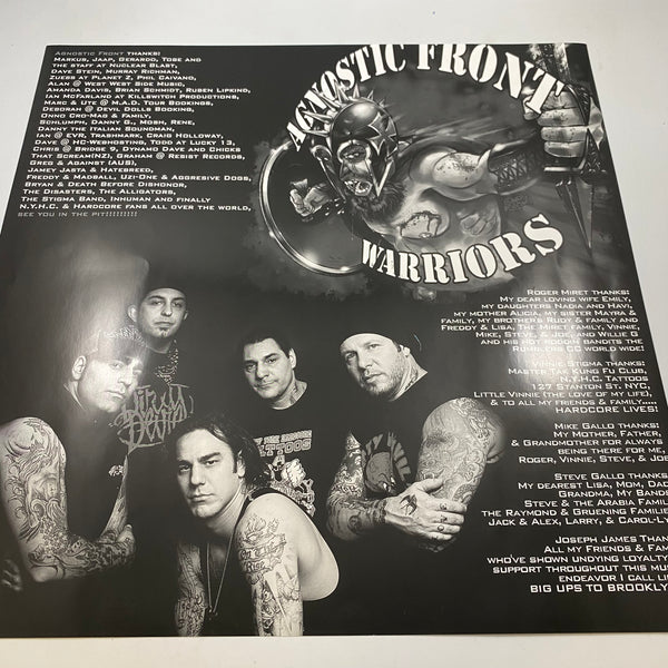 Agnostic Front – Warriors LP USED Vinyl VG+/VG+ Original Pressing / Color Vinyl