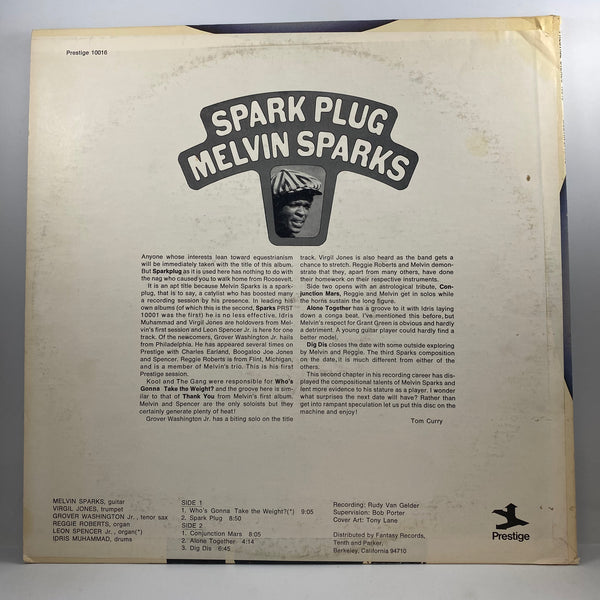 Melvin Sparks – Spark Plug LP USED Vinyl VG+/VG+