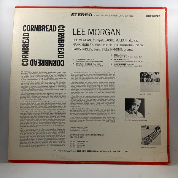 Lee Morgan – Cornbread LP USED Vinyl VG/VG / Original Stereo Pressing