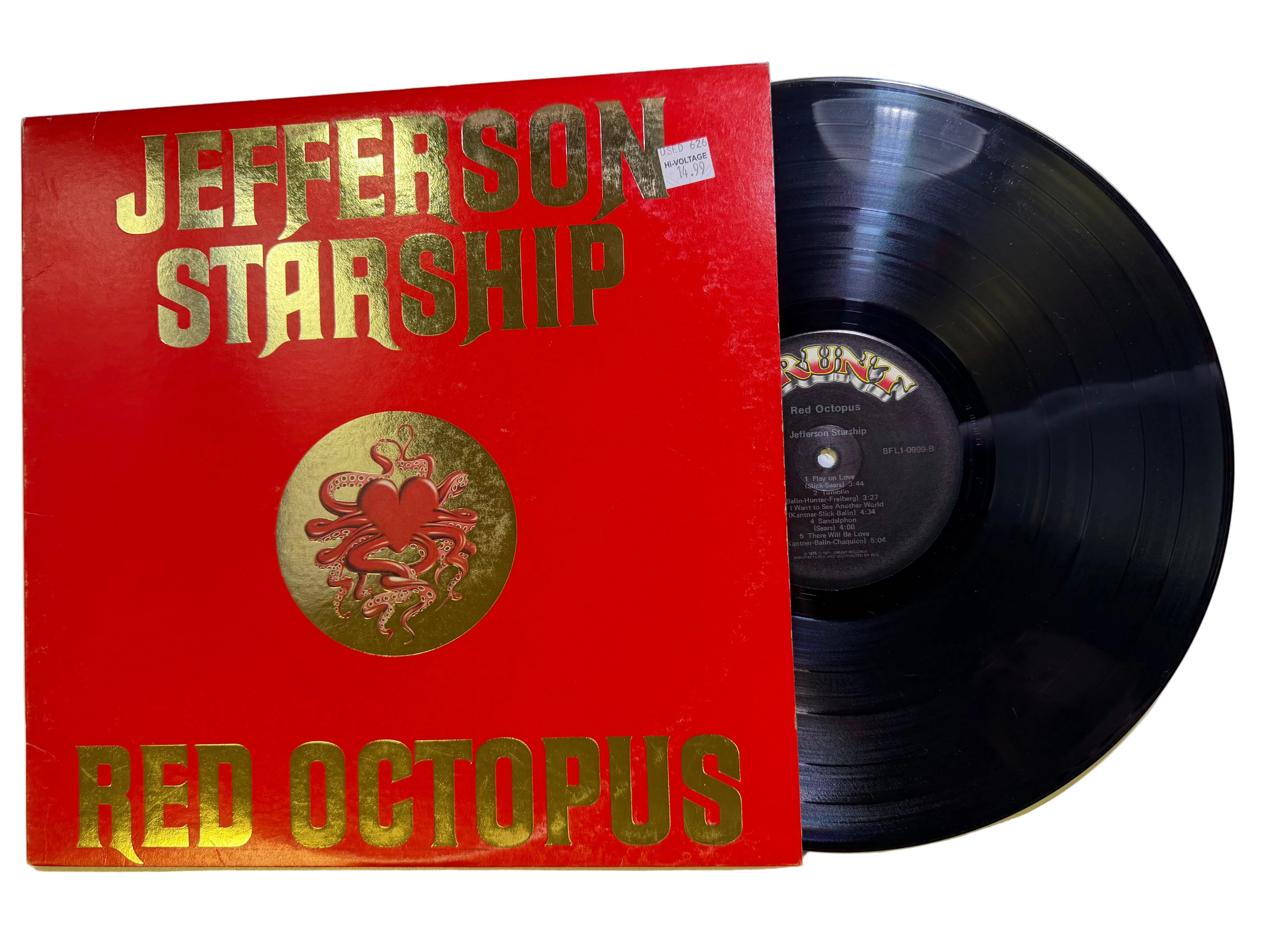 Jefferson Starship – Red Octopus LP USED Vinyl VG+/VG+ – Hi