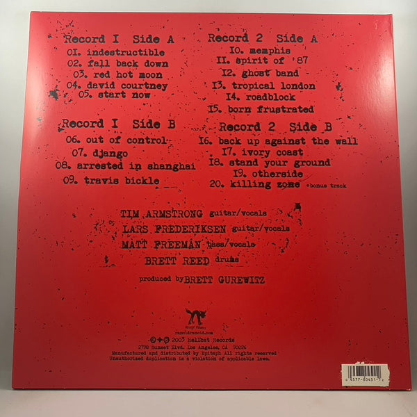 Rancid – Indestructible LP USED Vinyl VG+/VG+ Color Vinyl