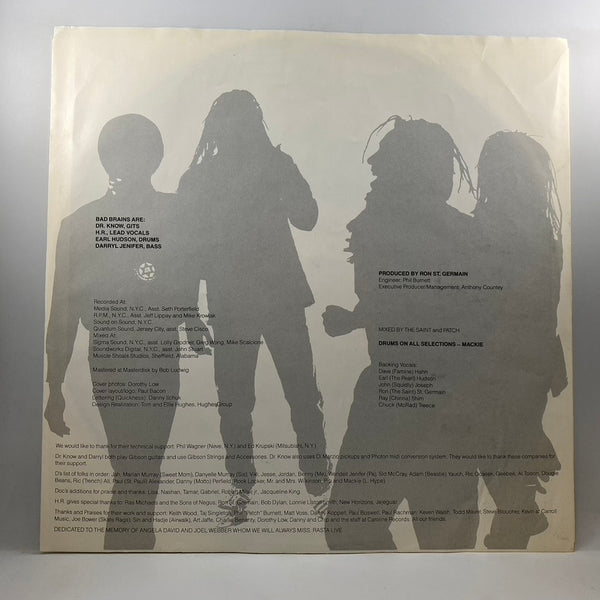 Bad Brains – Quickness LP USED Vinyl VG+/VG+