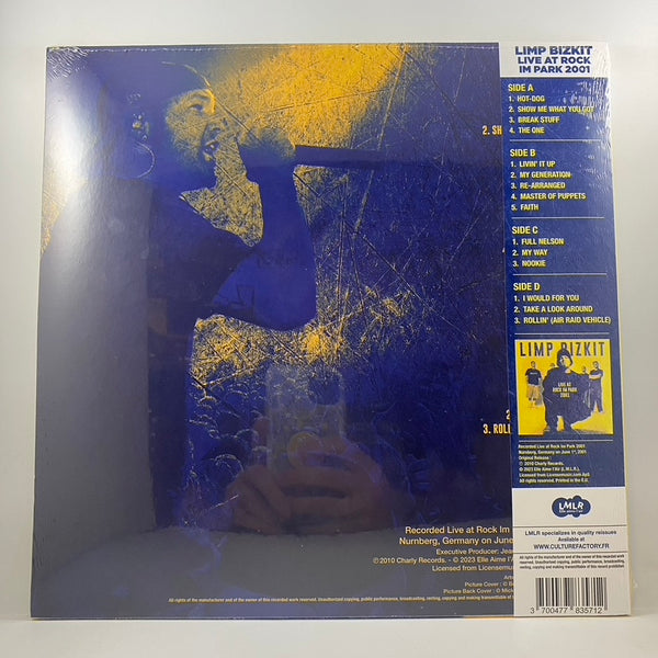 Limp Bizkit – Live At Rock Im Park 2001 LP USED Vinyl Mint / Still Sealed / Color Vinyl