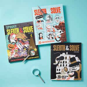 Sleuth & Solve: 20+ Mind-Twisting Mysteries: (Mystery Book for Kids and Adults, Puzzle and Brain Teaser Book for All Ages) by Ana Gallo, Victor Escandell