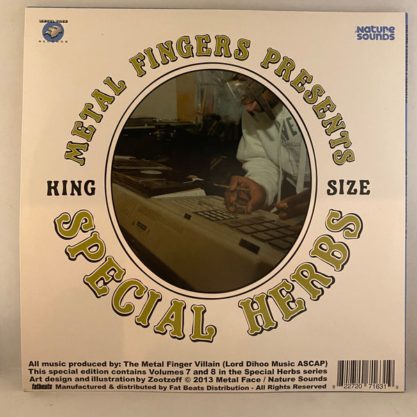 Metal Fingers (MF DOOM) – Special Herbs Volume 7 & 8 2LP USED NM/VG++ 2014 Pressing w/ 7"