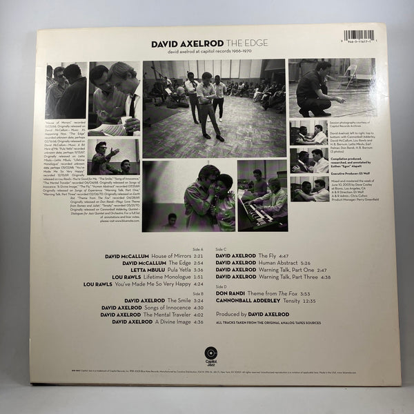 David Axelrod – The Edge: David Axelrod At Capitol Records 1966-1970 LP USED Vinyl VG+/VG+