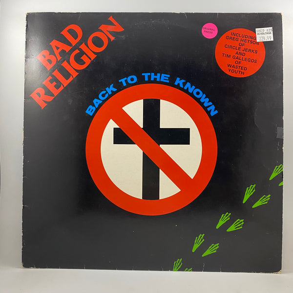Bad Religion – Back To The Known LP USED Vinyl VG+/VG / Original Pressing