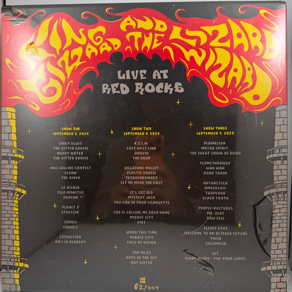 King Gizzard And The Lizard Wizard – Live At Red Rocks '24 LP NOS Vinyl Box Set Mint Still Sealed / Color Vinyl