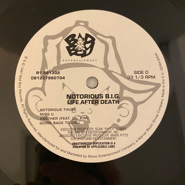 Notorious B.I.G. – Life After Death 3LP USED VG++/VG++ 2017 Pressing