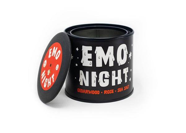 Candle - Emo Night Soy Candle with Playlist & Vinyl Magnet