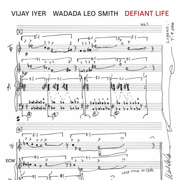 Vijay Iyer & Wadada Leo Smith - Defiant Life LP NEW