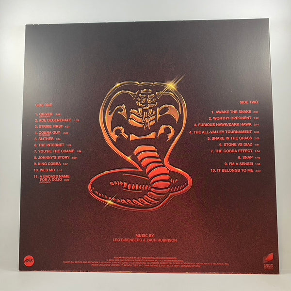 Leo Birenberg And Zach Robinson – Cobra Kai Box Set LP USED Vinyl VG+/VG+ Color Vinyl