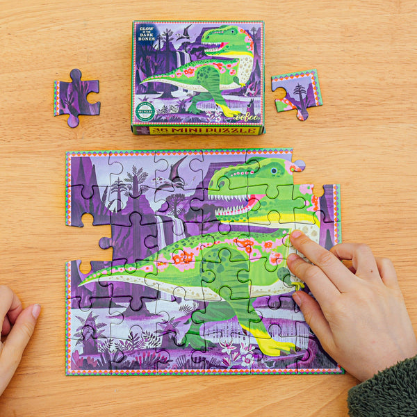 Dino Glow-in-the-Dark Mini 36 Piece Puzzle