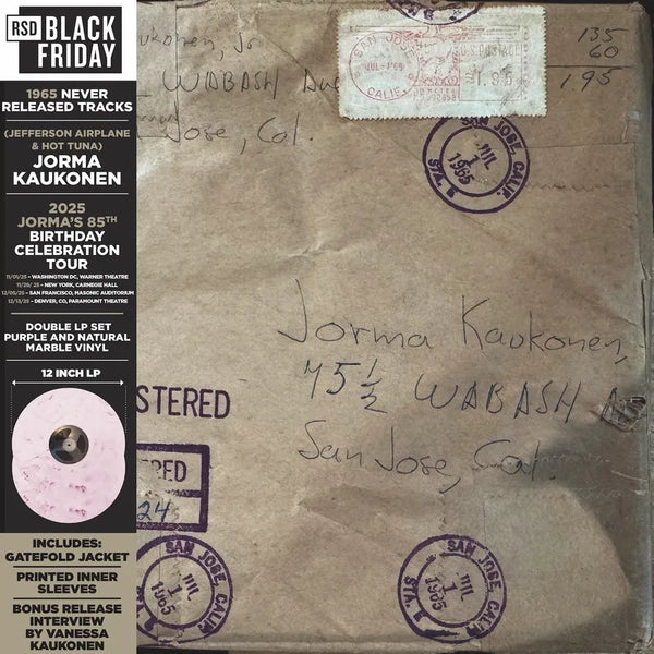Jorma Kaukonen - Wabash Avenue 2LP NEW RSD BF 2025