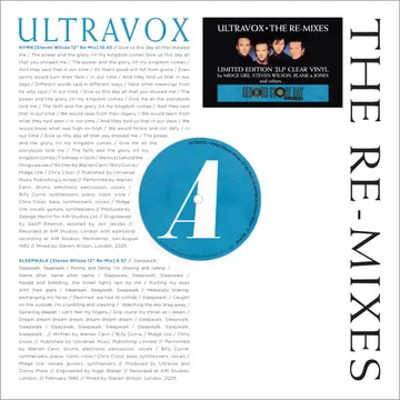 Ultravox - Re-Mixes 2LP NEW RSD 2026