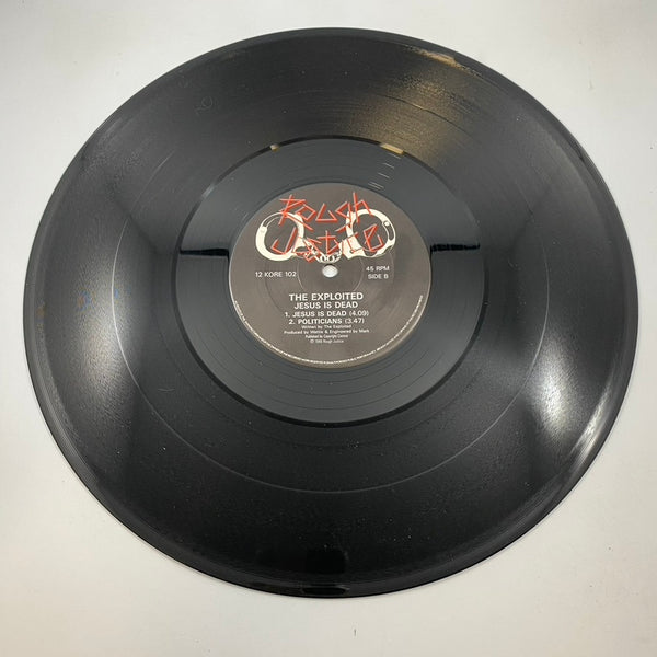 The Exploited – Jesus Is Dead EP LP USED Vinyl VG+/VG