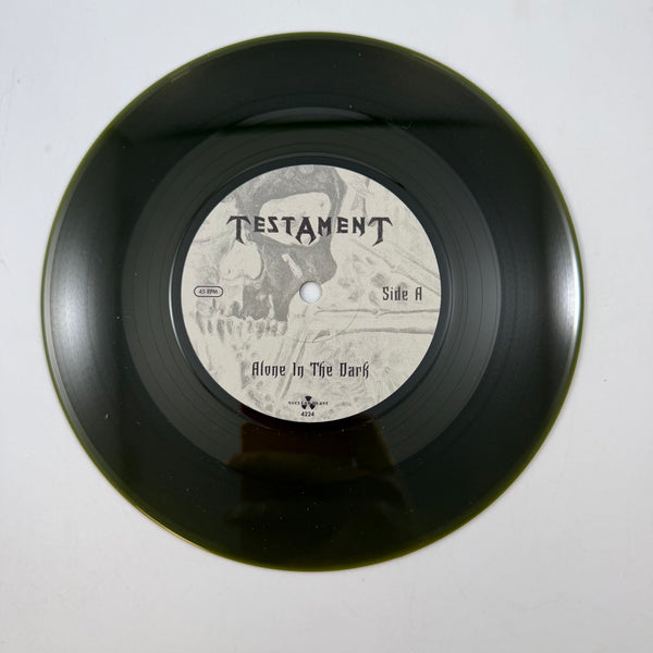 Testament - Alone In The Dark / Reign Of Terror 7" USED Vinyl VG+/VG+ Color Vinyl