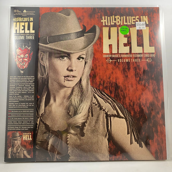 Various – Hillbillies In Hell - Country Music's Tormented Testament (1952-1974) Volume Three LP USED Vinyl NM/NM Color Vinyl