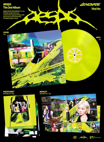 Aespa - The 2nd Album "Lemonade" - LP NEW Neon Yellow Vinyl