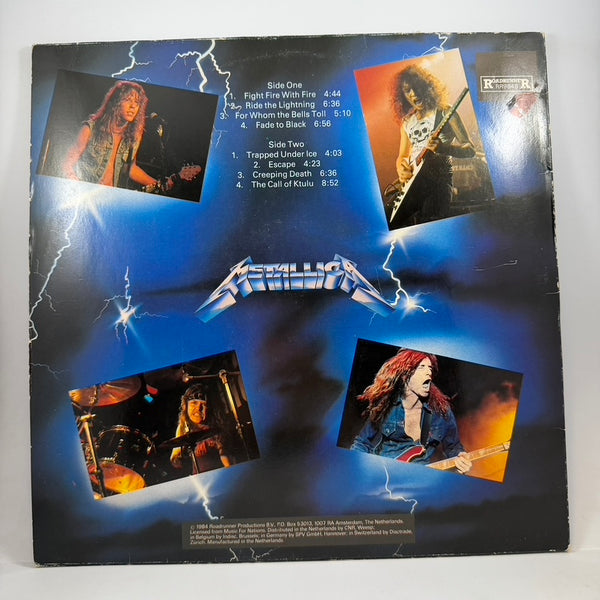 Metallica – Ride The Lightning LP USED Vinyl VG/VG