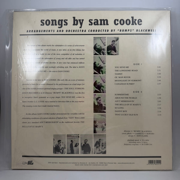 Sam Cooke – Songs By Sam Cooke LP USED Vinyl VG+/VG++