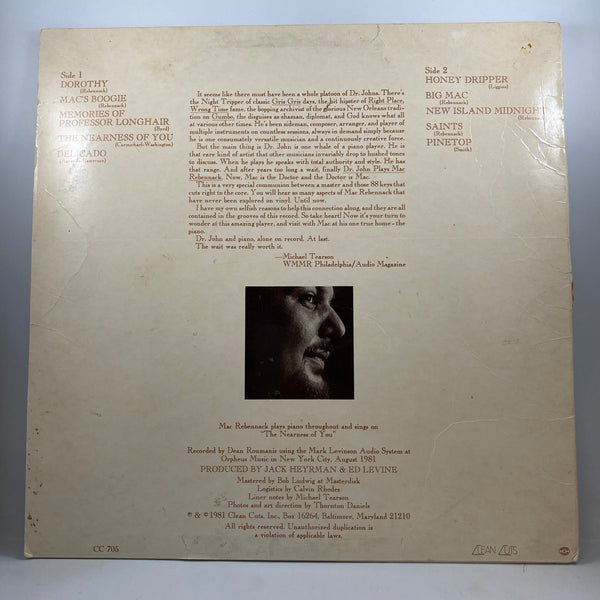 Dr. John – Dr. John Plays Mac Rebennack LP USED Vinyl VG/VG