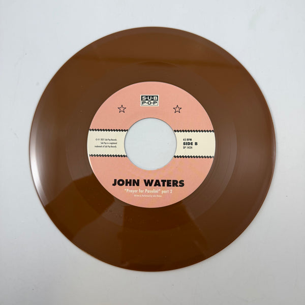 John Waters – Prayer to Pasolini (Part 1) b/w Prayer to Pasolini (Part 2) 7" USED Vinyl NM/NM Color Vinyl