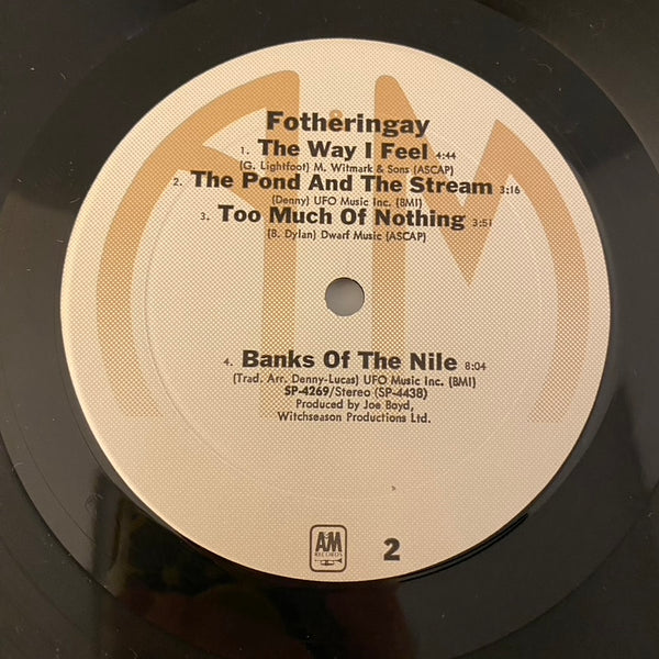 Fotheringay – Fotheringay LP USED NM/VG++