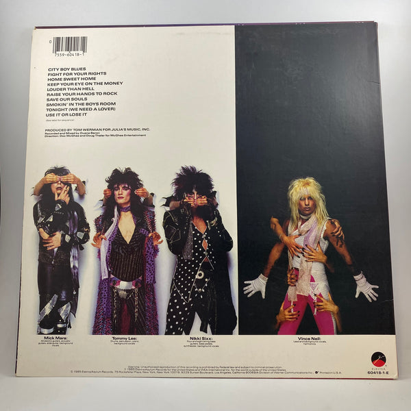 Mötley Crüe – Theatre Of Pain LP USED Vinyl VG+/VG+