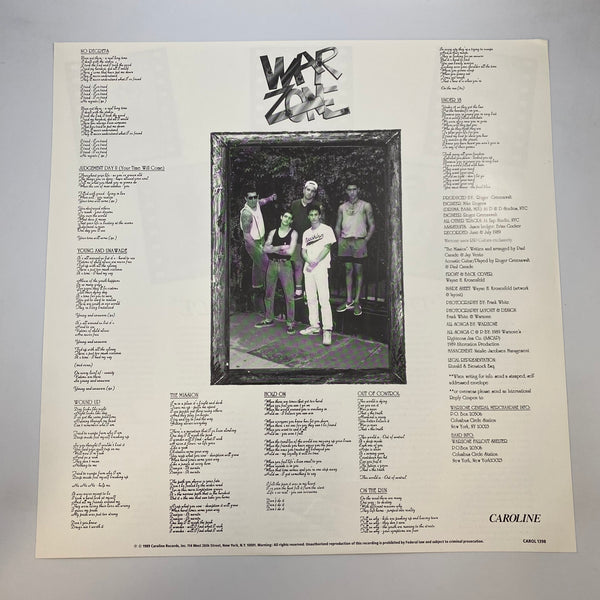 Warzone - Self Titled LP USED Vinyl VG++/VG+