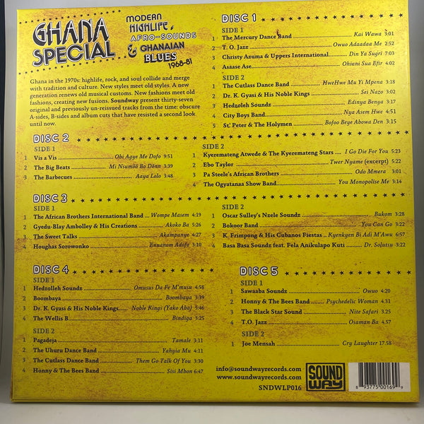 Various – Ghana Special (Modern Highlife, Afro-Sounds & Ghanaian Blues 1968-81) LP USED Vinyl Box Set NM/NM