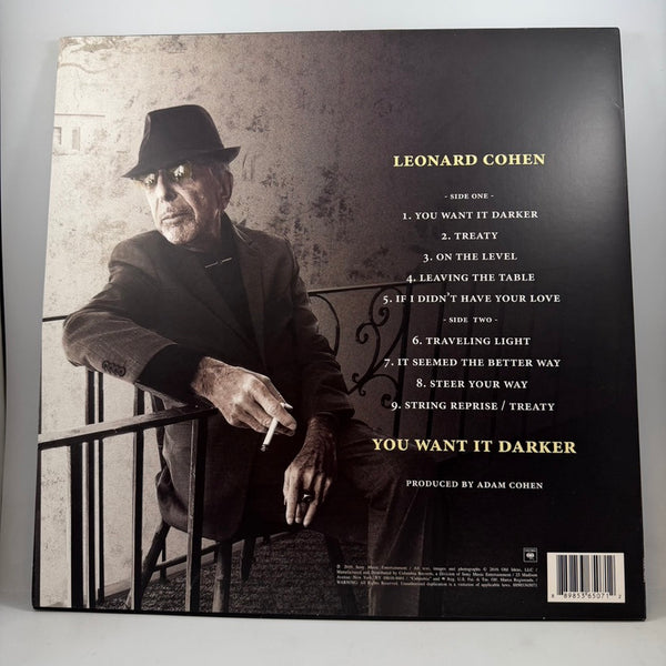 Leonard Cohen – You Want It Darker LP USED Vinyl NM/VG+ Color Vinyl