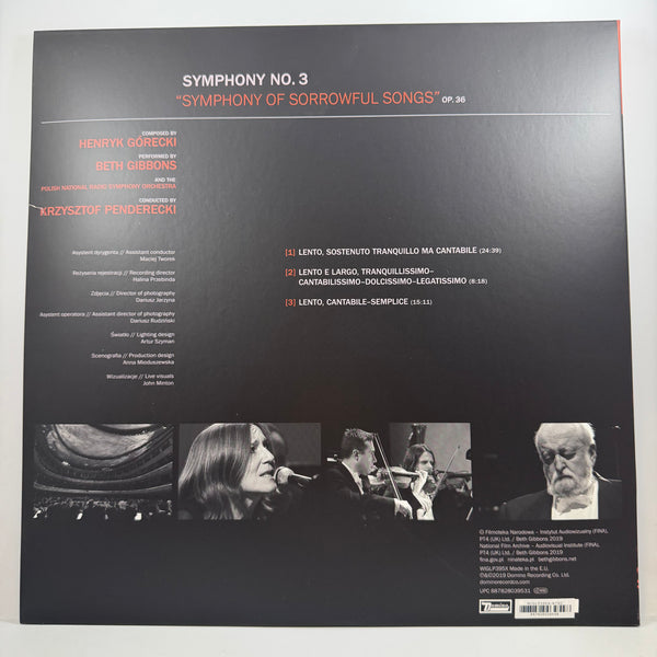 Henryk Górecki - Beth Gibbons, Polish National Radio Symphony Orchestra, Krzysztof Penderecki – Symphony No. 3 (Symphony Of Sorrowful Songs) Op. 36 LP USED Vinyl NM/NM