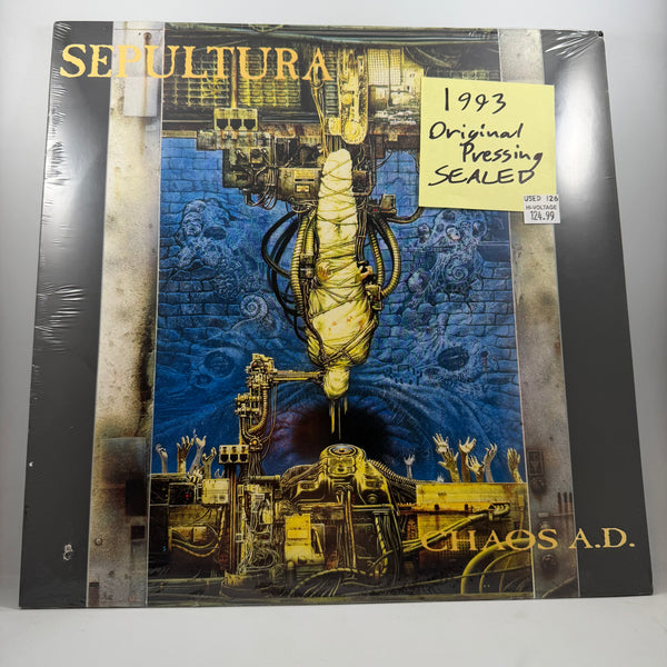 Sepultura – Chaos A.D. LP NOS Vinyl Mint Still Sealed Original Pressing