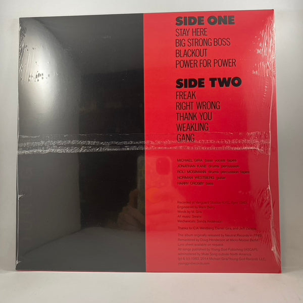 Swans – Filth LP NOS Vinyl Mint Still Sealed