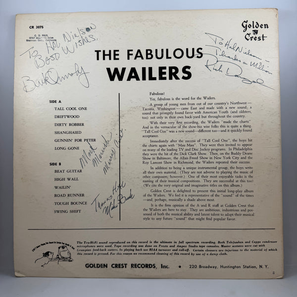 The Wailers – The Fabulous Wailers LP USED Vinyl VG++/VG