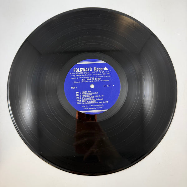 Anne Grimes – Ohio State Ballads (History Through Folksongs) LP USED Vinyl VG++/VG+