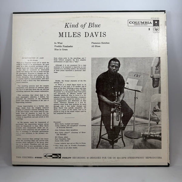Miles Davis – Kind Of Blue LP USED Vinyl VG+/VG+