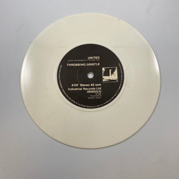 Throbbing Gristle – United / Zyklon B Zombie 7" USED Vinyl VG+/VG+ Color Vinyl