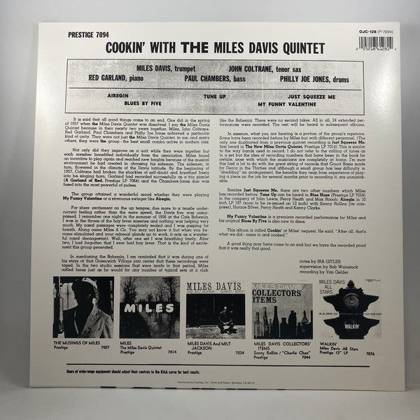 The Miles Davis Quintet – Cookin' With The Miles Davis Quintet LP USED Vinyl NM/NM
