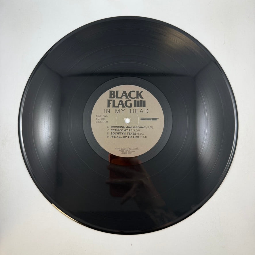 Black Flag – In My Head LP USED Vinyl VG+/VG+ Original Pressing