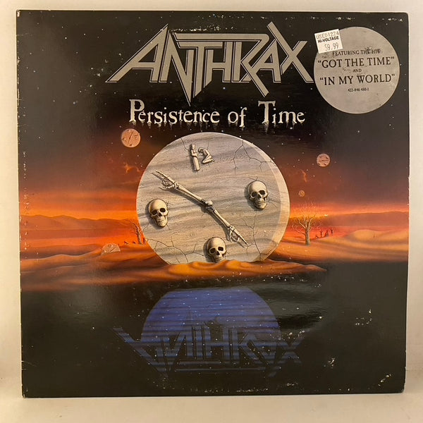 Anthrax – Persistence Of Time LP USED VG+/G+ 1990 Pressing