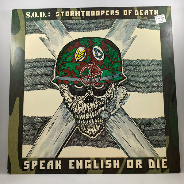 S.O.D.: Stormtroopers Of Death – Speak English Or Die LP USED Vinyl VG+/VG+
