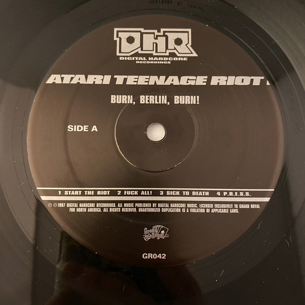 Atari Teenage Riot – Burn, Berlin, Burn! 2LP USED VG++/VG