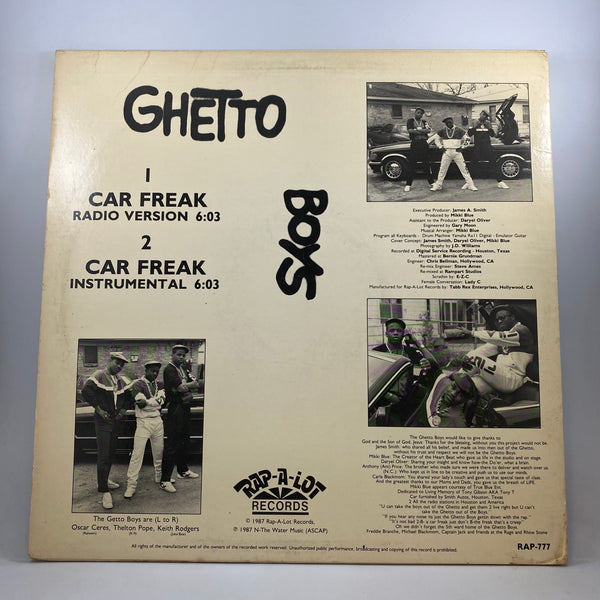 Ghetto Boys – Car Freak LP USED Vinyl VG+/VG+