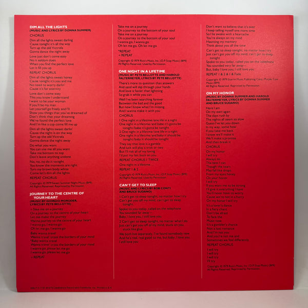 Donna Summer – Bad Girls LP USED Vinyl NM/VG++ Color VInyl