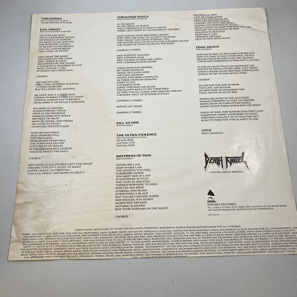 Death Angel – The Ultra-Violence LP USED Vinyl VG/VG