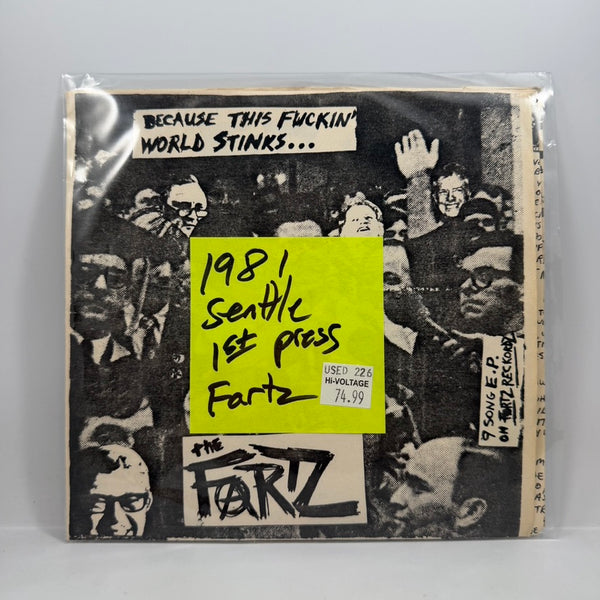 The Fartz – Because This Fuckin' World Stinks... 7" USED Vinyl VG++/VG+