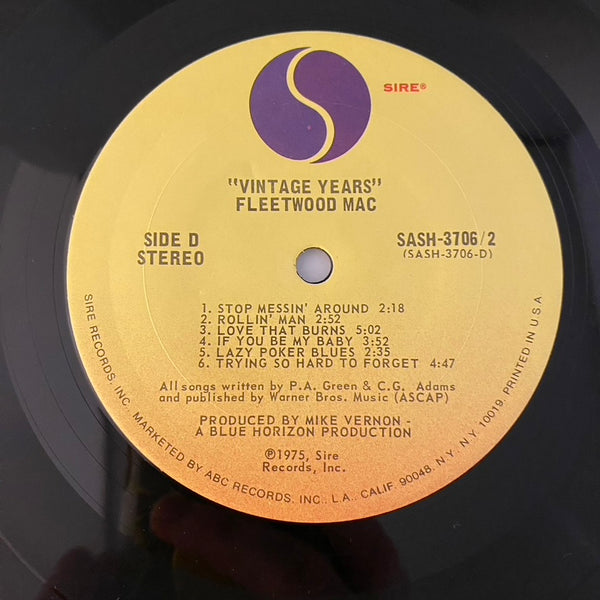 Fleetwood Mac – Vintage Years 2LP USED NM/VG++ 1975 Pressing